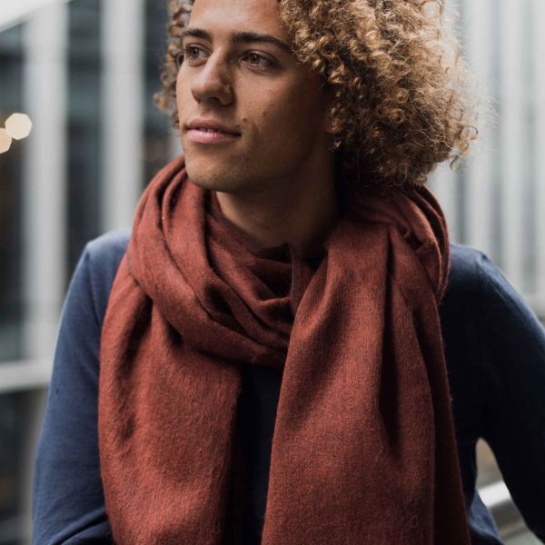 BUFANDY | Sjaal Solid - Maroon Clay